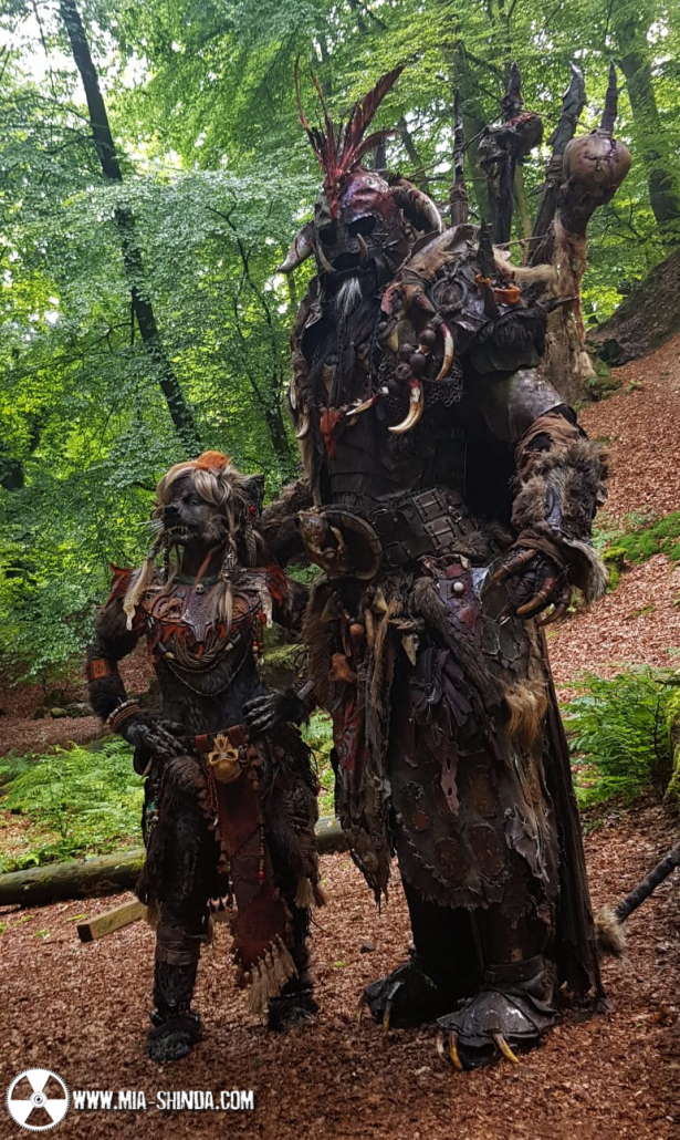 Gnoll und Uruk Ork Fantasy Larp, Wald
