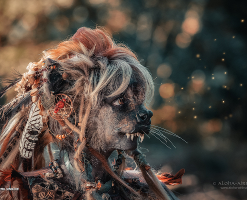 Hyäne Gnoll Tierwesen Fury Cosplay Larp Charakter