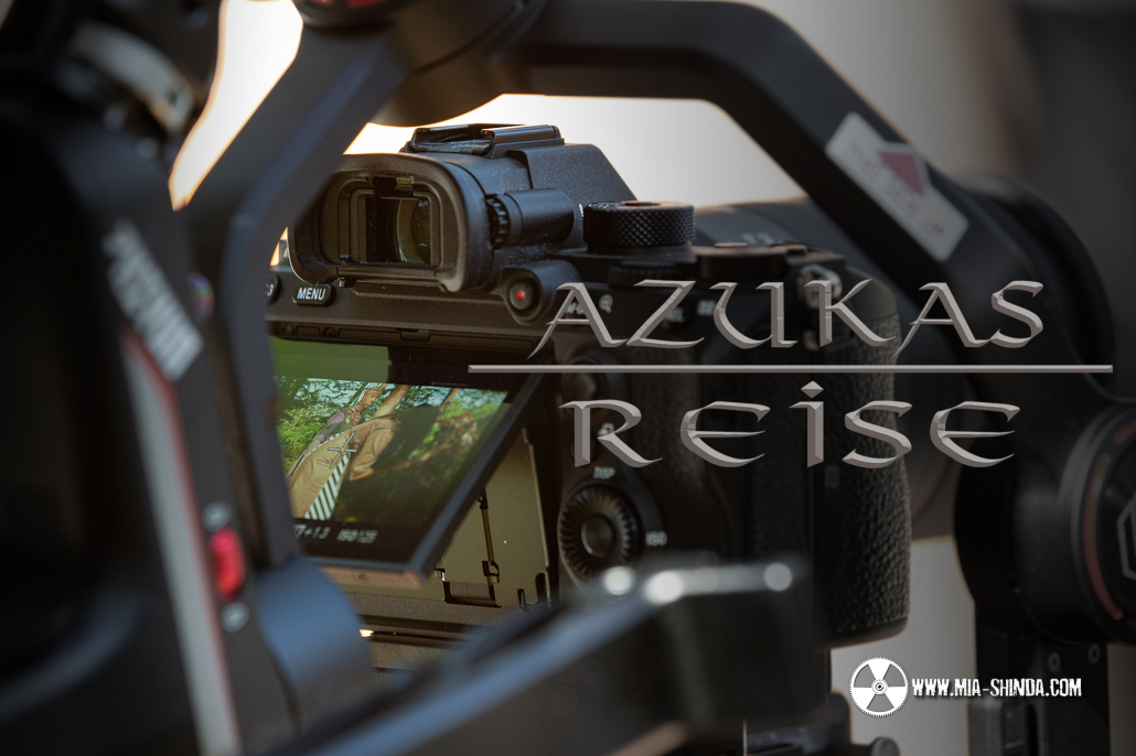 Während den Filmaufnahmen von "Azukas Reise" - Kunstfilmprojekt