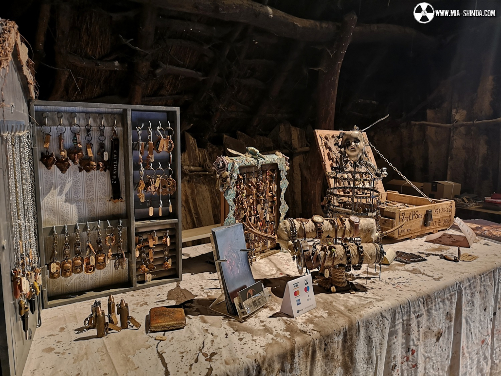 Kleiner Verkaufsstand im archäologischen Freilichtmuseum Oerlinghausen